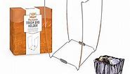 Yukon Glory™ Trash Bag Holder | Stainless Steel Support Stand | Camping Bag Holder | Collapsible Trash Bag Organizer | Includes Carry Bag | 13 Gallon Plastic Bag Holder