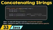 Concatenating Strings in Java