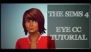 The Sims 4 Eye CC Tutorial | FACEPAINT | NONDEFAULT | DEFAULT