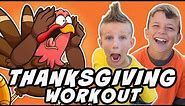 Thanksgiving Exercise For Kids | Cartoon Turkey Workout and Dance Party