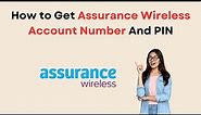 How to Get Assurance Wireless Account Number And PIN