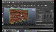 Maya 2014 tutorial : How to create a realistic looking brick wall