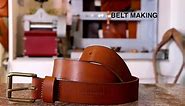 Making a veg tan leather belt tutorial