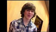Chandler Riggs on Carl's hat
