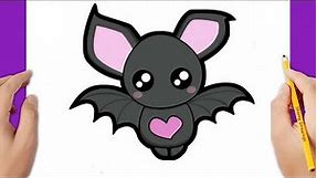 HOW TO DRAW A CUTE BAT | CUTE DRAWING