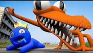 Rainbow Friends 2 | Team Superhero Takes on BLUE ZOMBIE Monster | 2D 3D Animation IRL