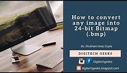 How to change the image into 24 bit Bitmap(.bmp) simply without any special software.