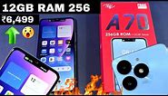 Itel A70 12GB RAM 256GB Storage 🔥 Unboxing & Review 🔥 Camera 🔥 Under 7000 Smartphone