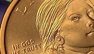 2000 P Sacagawea One Dollar US Liberty Gold Color Coin Denver Mint Rare