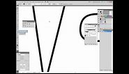 Tutorial on how to create sharp line taper endpoints in Adobe Illustrator- Swiftyspade