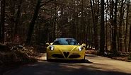 Picked up a bright yellow Alfa Romeo 4C Spider to go for a little cruise!