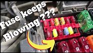 How to fix a blown fuse. Short to ground