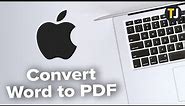 How to Convert Word to PDF on a Mac
