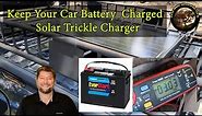 "DIY" Solar Car Battery Trickle Charger- Easy!