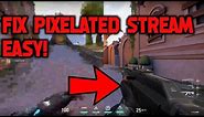 How to fix blurry pixelated stream on Streamlabs or OBS Studio 2021