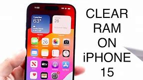 How To Clear RAM On iPhone 15/iPhone 15 Pro!