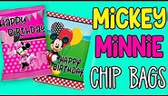 FREE MICKEY & MINNIE CHIP BAGS | HOW TO ASSEMBLE AND PUT TOGETHER
