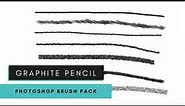 Extra Goodies: Free Graphite & Pencil Photoshop Brushes + Course Giveaway ✏️