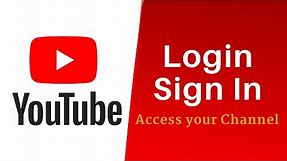 How to Log into your Youtube Channel | Sign In Youtube Account