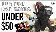 The Top 5 Most Iconic & Best Value Casio Digital Watches Under $50 - Reviews & Brief History