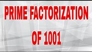 Prime factorization of 1001|Prime factors