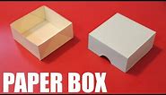 How to make a paper box easy - DIY paper box with lid
