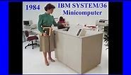 1984 Computer History: IBM System/36 Minicomputer promo, office automation, business, Rochester NY