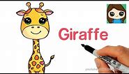How to Draw a Cartoon Giraffe Easy - April