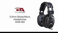 3.5mm Stereo/Mono Headphones (ACM-500) | Cyber Acoustics
