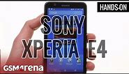 Sony Xperia E4 hands-on