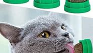 Catnip Ball for Cats Wall, 3 Pack Catnip Toys, Edible Kitty Toys for Cats Lick, Safe Healthy Kitten Chew Toys, Teeth Cleaning Dental Treats (Green)