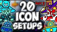 20 Cool icon setups in Geometry dash!