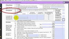 How to Fill Out your Income Tax Form 1040