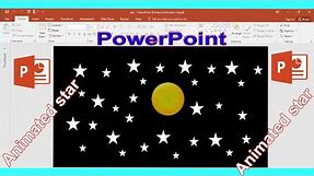 Animated Stars in PowerPoint || PowerPoint Tutorial || Learn PowerPoint ||