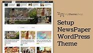 NewsPaper WordPress Theme Setup Tutorial