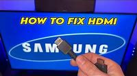 SAMSUNG TV - How to Fix HDMI No Signal Error Problem