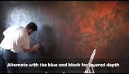 How to Paint a Space Nebula Galaxy Wall Mural for a Star Wars Themed Room