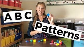 ABC Patterns - Color, size, shape, movement, learning fun! - Learn at home