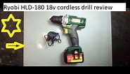 Ryobi HLD-180 18v cordless drill review