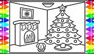 HAPPY HOLIDAYS ❤️💚 How to Draw a Christmas Tree for Kids 🎄Christmas Coloring Pages for Kids