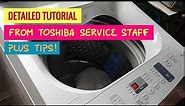 How to Use Toshiba GreatWaves™ Fully Automatic Washing Machine's Features - Detailed Tutorial