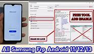 Finally - All Samsung Frp Bypass 2023 Android 12/13 | Update Security KG Look Bypass | Free Tool