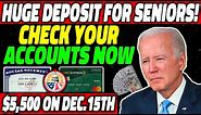 RIGHT NOW - CHECKS YOUR ACCOUNTS - $5500 ONE-TIME CHECK ARRIVING FOR SOCIAL SECURITY SSI, SSDI & VA