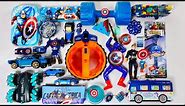 New Collection of Captain America Toys😱Round Gun, Dumbbell, Rc Stunt Car, Die Cast Car, Watch, Slime