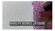 Marilyn Monroe Drawing! #marilynmonroeart #marilynmonroe #popartist #popart #popartstyle #drawingfaces #pointillism #contemporaryrealism #portraitartwork #portraitartist #portraitart #commissionart | Elias Zacarias