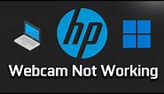 How To Fix HP Laptop Camera Not Working In Windows 10 and Windows 11