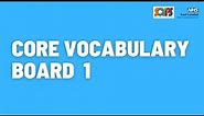 Core Vocabulary Boards 1 introduction