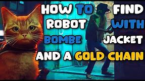 Stray How To Find A Robot With A Bomber Jacket and A Golden Chain