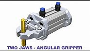 Gripper - Two Jaws Angular gripper, #solidworks,#gripper,#mechanism