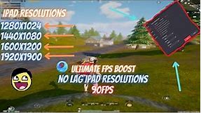 4 Ipad Resolutions For Gameloop PUBG Mobile | IKZ Gaming | No Lag